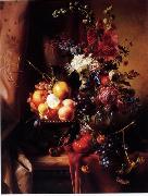 unknow artist Floral, beautiful classical still life of flowers.108 oil on canvas